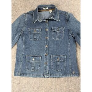 Duck Head Jeans Co. Womens Denim Jean Jacket Size Large Duckhead